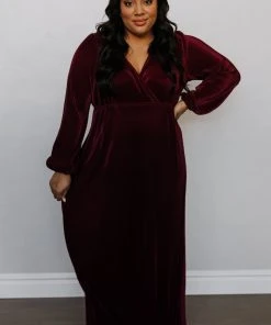 BB Custom Dresses Venus Pleated Maxi Dress | Mulberry