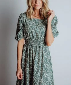HAY Berkley Midi Dress | Sage Floral Dresses