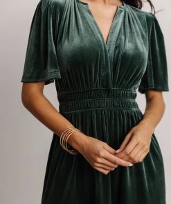 RR Artemis Velvet Maxi Dress | Deep Lagoon Dresses