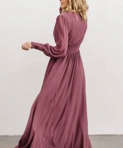 BB Custom Dresses Olivia Maxi Dress | Vintage Plum