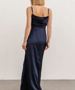 SL Sydney Satin Gown | Navy Dresses