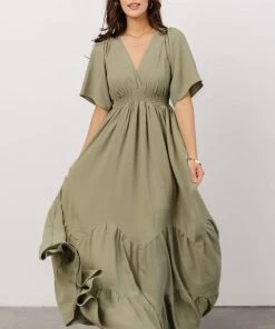 RR Delilah Maxi Dress | Dusty Olive