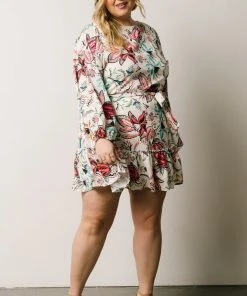 FT Dresses Tally Mini Dress | Off White Multi Print