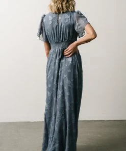 RR Dresses Evelyn Smocked Maxi Dress | Blue