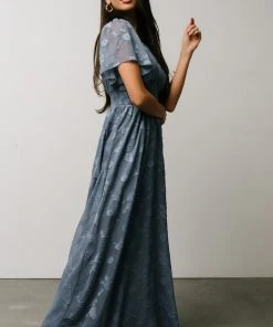 RR Dresses Evelyn Smocked Maxi Dress | Blue