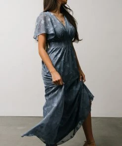 RR Dresses Evelyn Smocked Maxi Dress | Blue