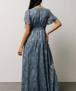 RR Dresses Evelyn Smocked Maxi Dress | Blue