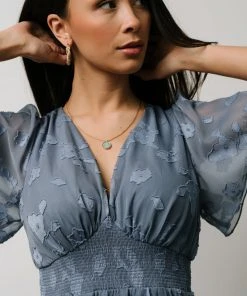 RR Dresses Evelyn Smocked Maxi Dress | Blue