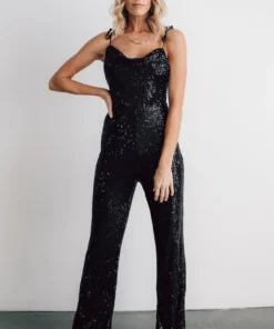 RR Willett Sequin Jumpsuit | Black