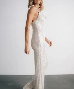 RR Bridal Willett Sequin Jumpsuit | Cream
