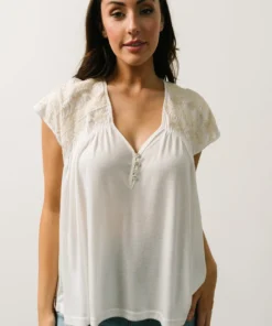 IL Boho Lindley Embroidery Top | Ivory