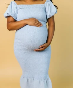 RR Dresses Alana Smocked Midi Dress | Blue 7 RR Dresses Alana Smocked Midi Dress | Blue