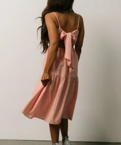 BS Dresses Alaska Open Tie Back Midi Dress | Clay