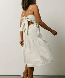 BS Dresses Alaska Open Tie Back Midi Dress | Light Green