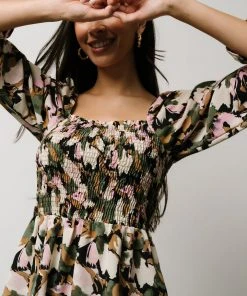 BS Dresses Alastair Smocked Mini Dress | Multi Print
