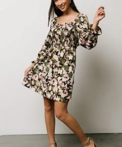 BS Dresses Alastair Smocked Mini Dress | Multi Print