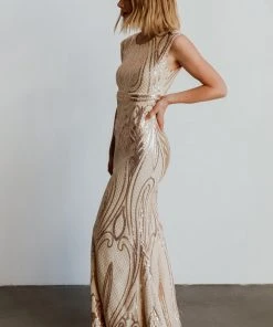 RR Alessia Sequin Gown | Champagne Dresses 15 RR Alessia Sequin Gown | Champagne Dresses