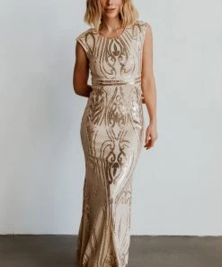 RR Alessia Sequin Gown | Champagne Dresses 16 RR Alessia Sequin Gown | Champagne Dresses