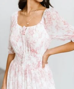 BB Custom Alice Smocked Maxi Dress | Berry Print Dresses