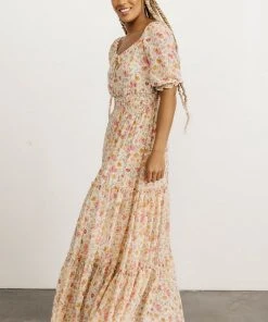 BB Custom Alice Smocked Maxi Dress | Blossom Print Dresses