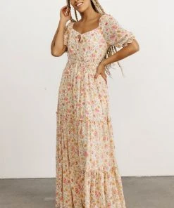 BB Custom Alice Smocked Maxi Dress | Blossom Print Dresses