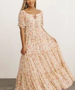 BB Custom Alice Smocked Maxi Dress | Blossom Print Dresses