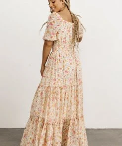BB Custom Alice Smocked Maxi Dress | Blossom Print Dresses