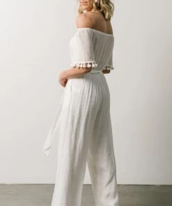DD Althea Boho Jumpsuit | White Vacation