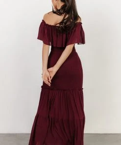 JH Dresses Amalfi Smocked Maxi Dress | Mulberry