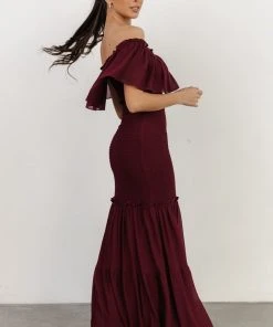 JH Dresses Amalfi Smocked Maxi Dress | Mulberry