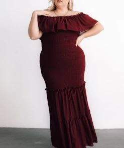 JH Dresses Amalfi Smocked Maxi Dress | Mulberry