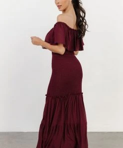 JH Dresses Amalfi Smocked Maxi Dress | Mulberry