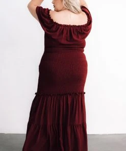 JH Dresses Amalfi Smocked Maxi Dress | Mulberry