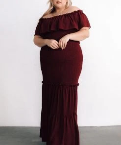 JH Dresses Amalfi Smocked Maxi Dress | Mulberry