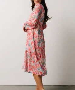 SL Amaretto Midi Dress | Pink + Blue Floral Dresses 12 SL Amaretto Midi Dress | Pink + Blue Floral Dresses