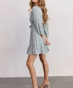 POL Amelia Boho Mini Dress | Sage Dresses