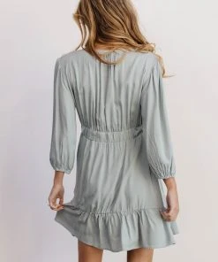 POL Amelia Boho Mini Dress | Sage Dresses
