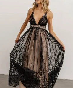 RR Anastasia Gown | Black Sequin Dresses