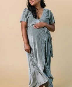 BB Custom Andi Ribbed Velvet Wrap Dress | Dusty Sage 24 BB Custom Andi Ribbed Velvet Wrap Dress | Dusty Sage