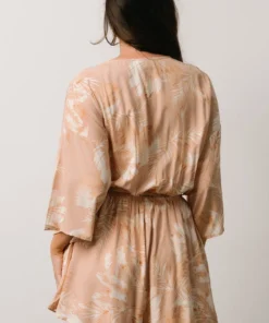 DF Anya Palm Leaf Romper | Natural Boho