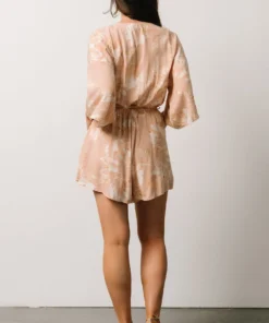 DF Anya Palm Leaf Romper | Natural Boho