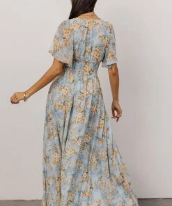 BB Custom April Sweetheart Maxi Dress | Blue Blooms