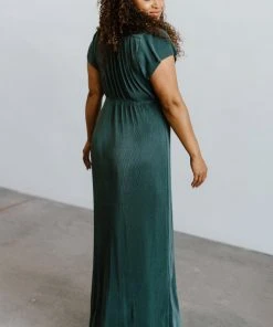 BB Custom Athena Pleated Maxi Dress | Lagoon Dresses