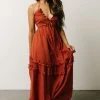 DD Augusta Halter Neck Maxi Dress | Terracotta Dresses
