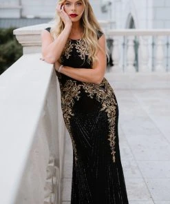 RR Azura Gown | Black And Gold 21 RR Azura Gown | Black And Gold