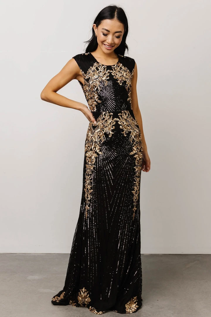 RR Azura Gown | Black And Gold 2 RR Azura Gown | Black And Gold