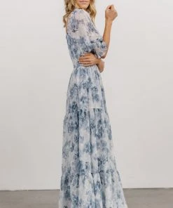 BB Custom Bailey Eyelet Maxi Dress | Blue