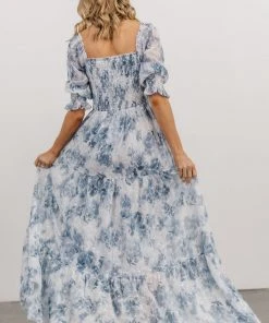 BB Custom Bailey Eyelet Maxi Dress | Blue