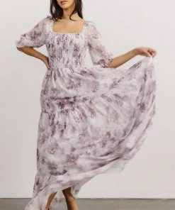 BB Custom Bailey Eyelet Maxi Dress | Lavender Dresses