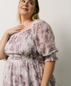 BB Custom Bailey Eyelet Maxi Dress | Lavender Dresses